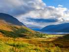 Iceland, Engidalur and Isafjordur. Capital of the Westfjords during autumn. Art Print
